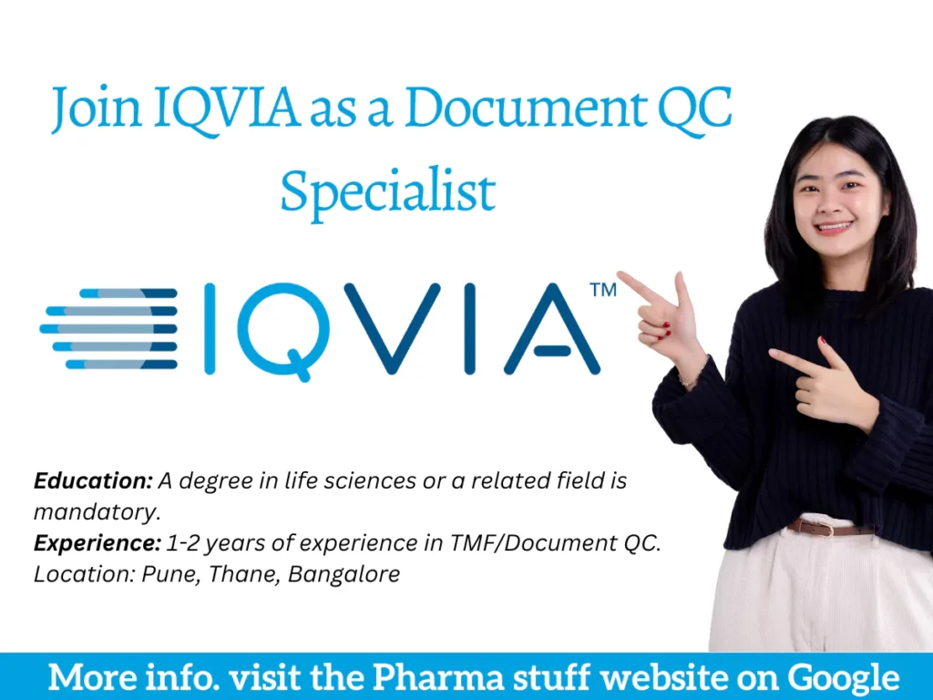 Join IQVIA as a Document QC Specialist