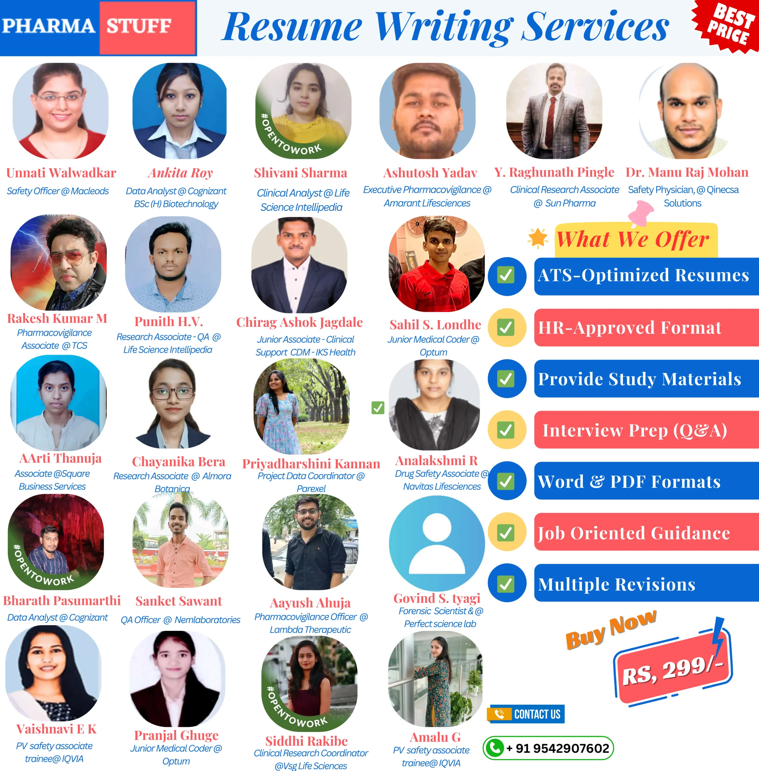 Resume Writing Services pharmastuff