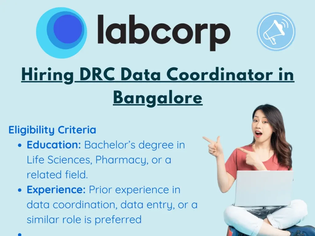 Labcorp Hiring DRC Data Coordinator in Bangalore