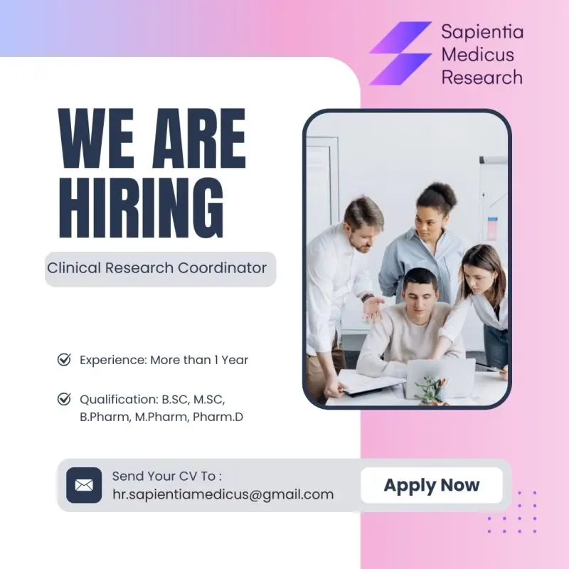 Clinical Research Coordinator Hiring at Sapientia Medicus Research | Apply Now!