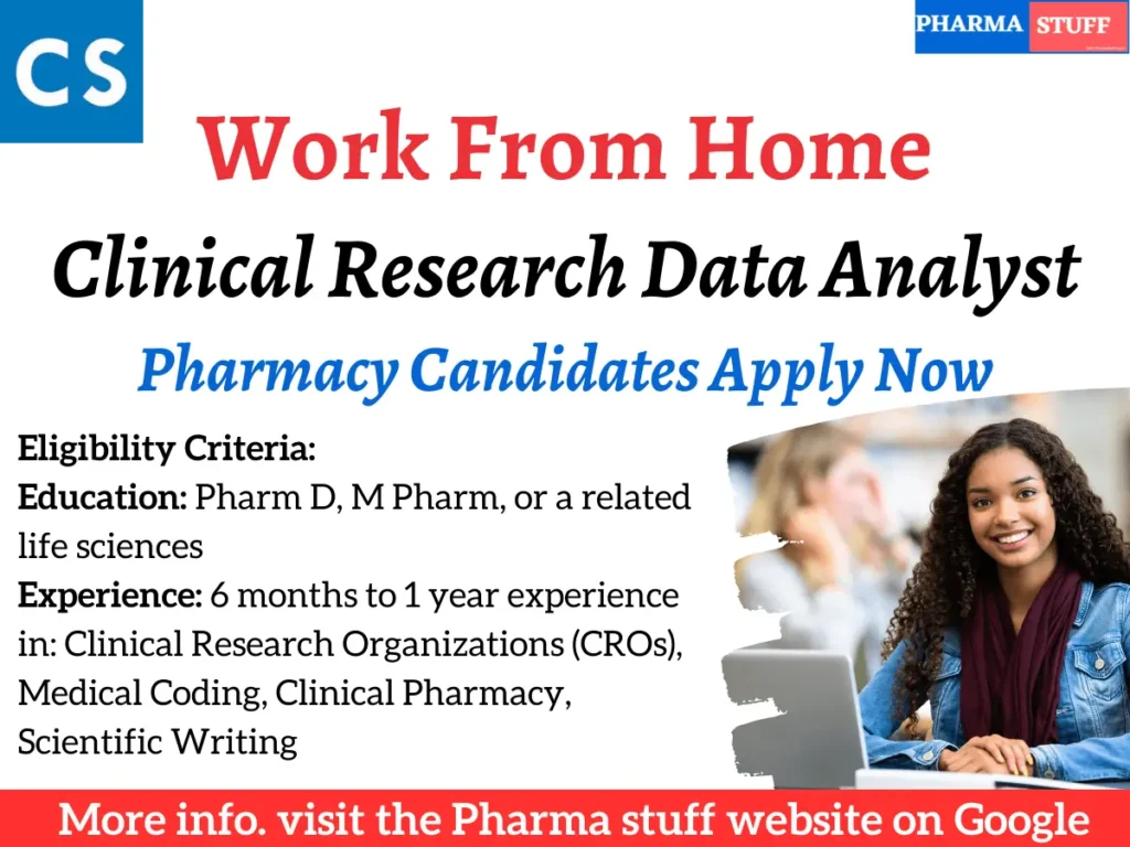 Clinical Research Data Analyst Part Time or Work from home Jobs at Chisquare Labs