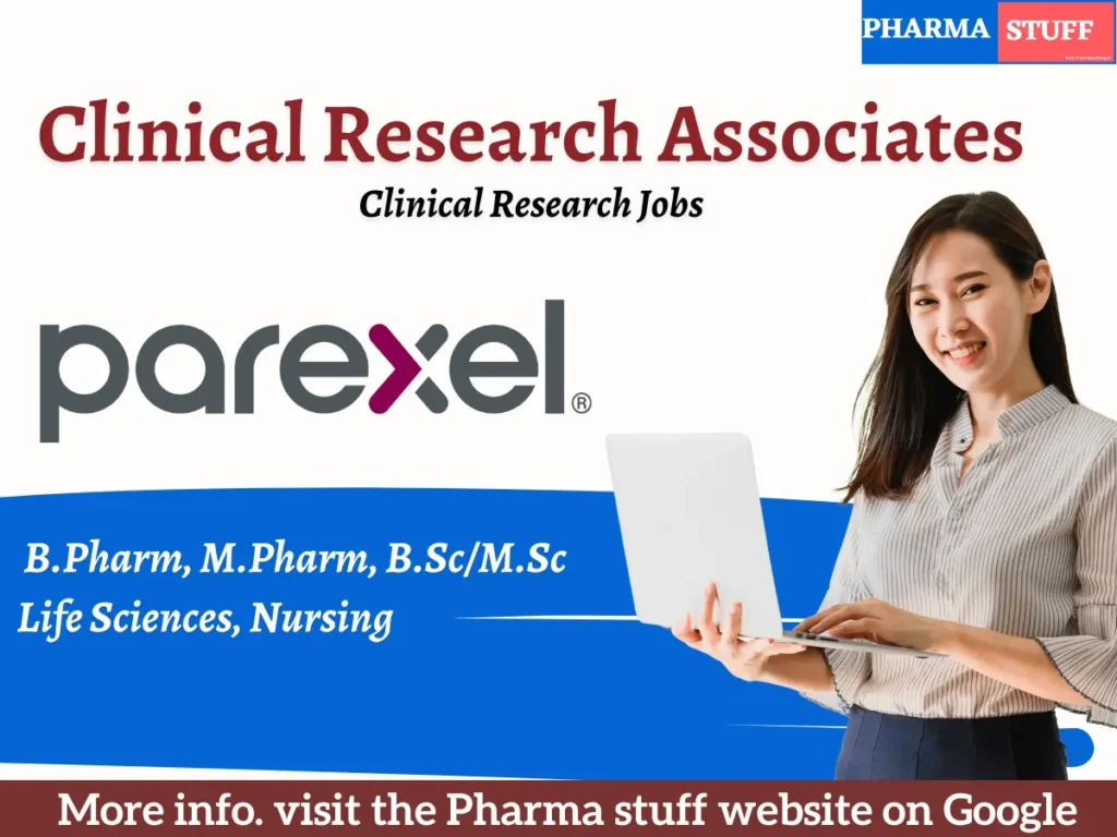 Parexel Hiring Clinical Research Associates - FSP | Apply Now!