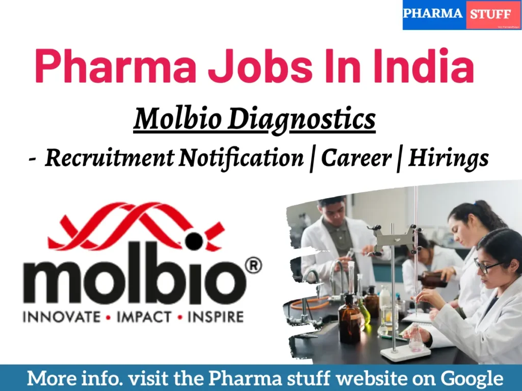 Molbio Diagnostics Hiring for Quality Assurance, Production, & QC Roles