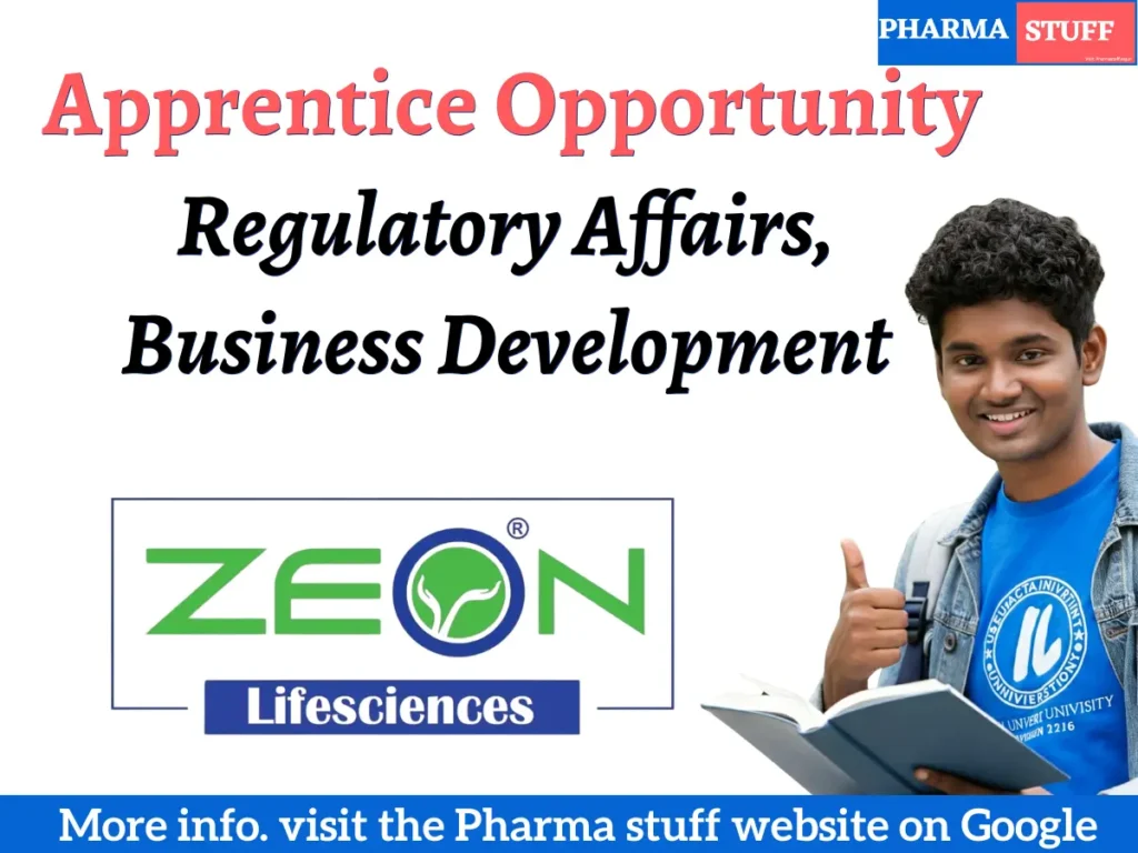 Regulatory Affairs, Business Development Apprentice Opportunity