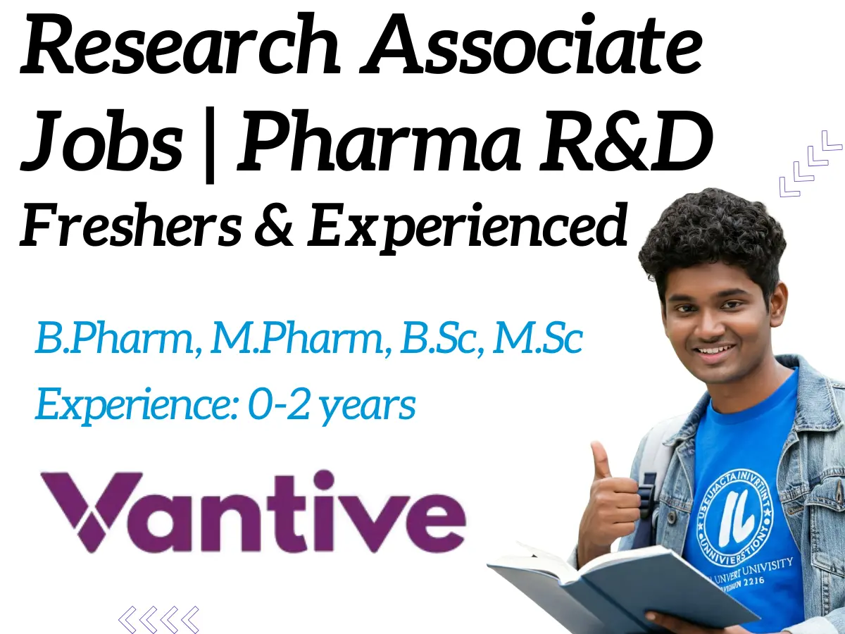Freshers & Experienced – Research Associate Jobs | Pharma R&D Hiring 2 Freshers & Experienced – Research Associate Jobs | Pharma R&D Hiring