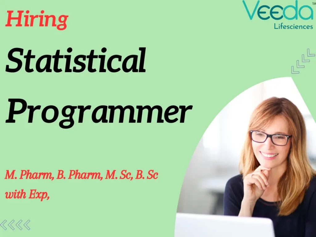 Veeda Lifesciences Hiring Statistical Programmer | Pharma Jobs Ahmedabad