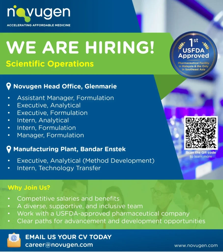 Internship Opportunities at Malaysia | Technology Transfer, Analytical - Novugen