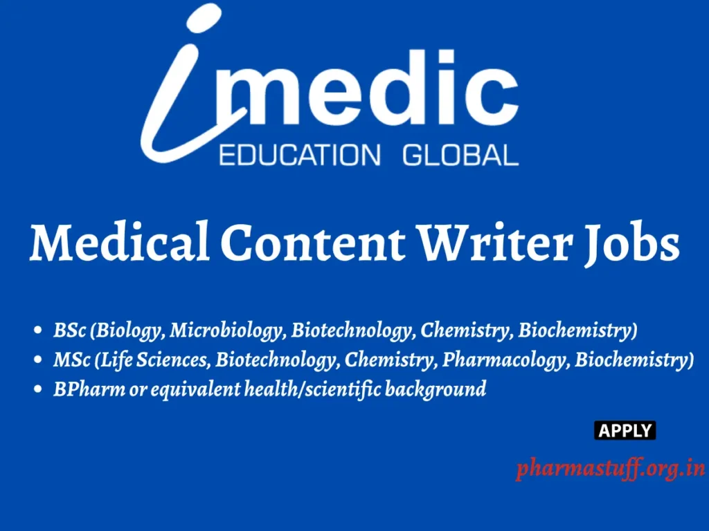 Medical Content Writer Role Open in Hyderabad Imedic
