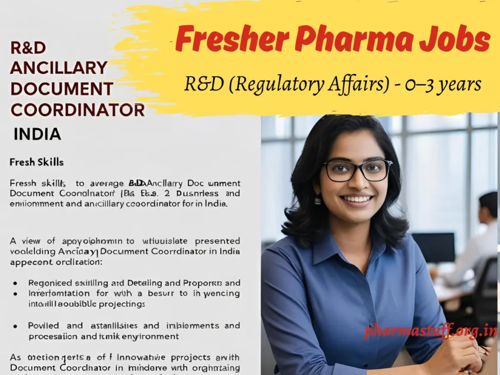 Sanofi Hyd Hiring Freshers - R&D (Regulatory Affairs)