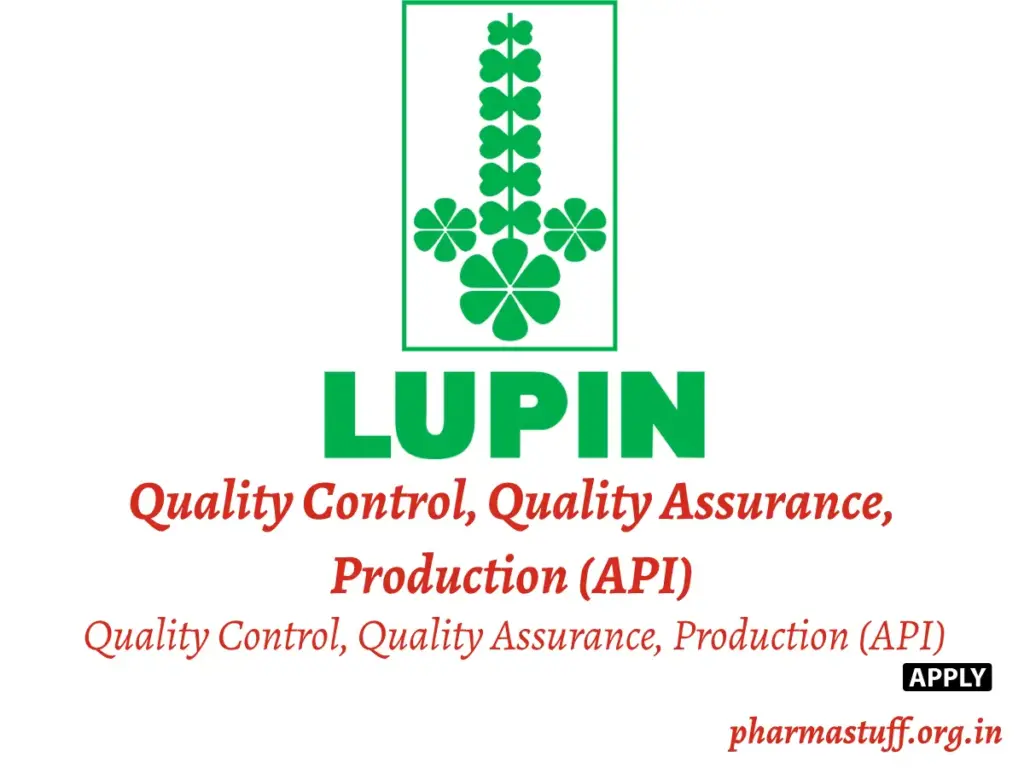 Lupin Walk-In Drive for Quality & Production Roles at Tarapur Plant