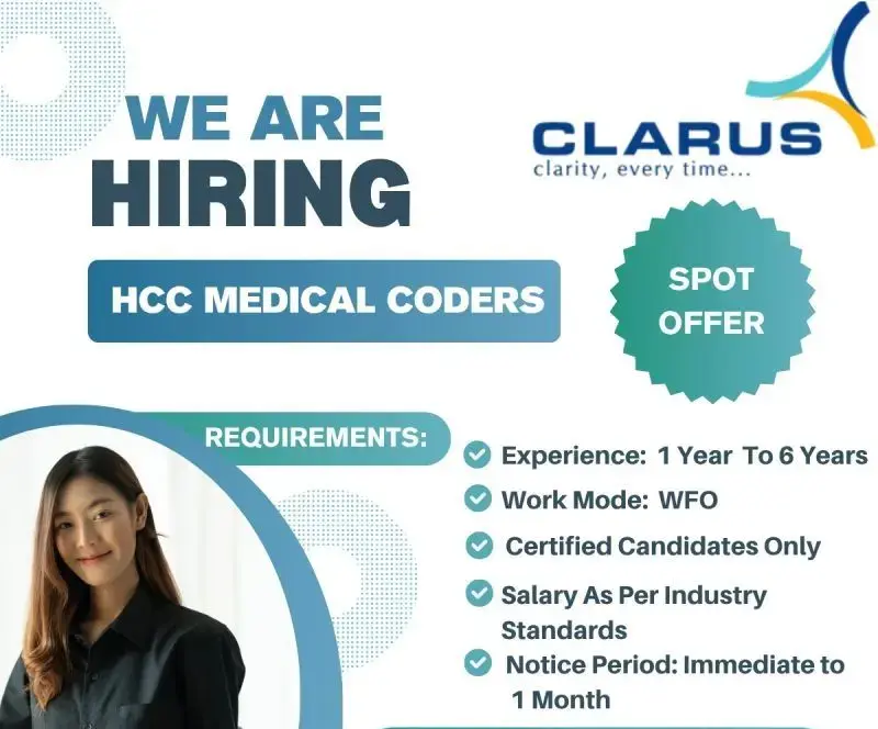 HCC Medical Coding Jobs at Clarus RCM | Certified Coders Apply