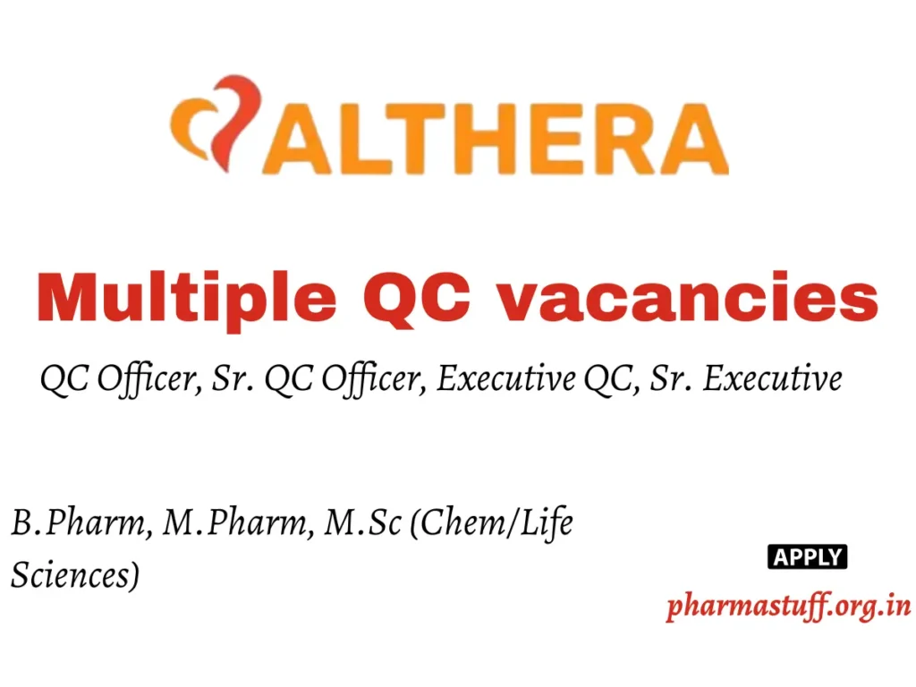 multiple QC vacancies at Vibonum Technologies - QC Officer, Sr. QC Officer, Executive QC, Sr. Executive
