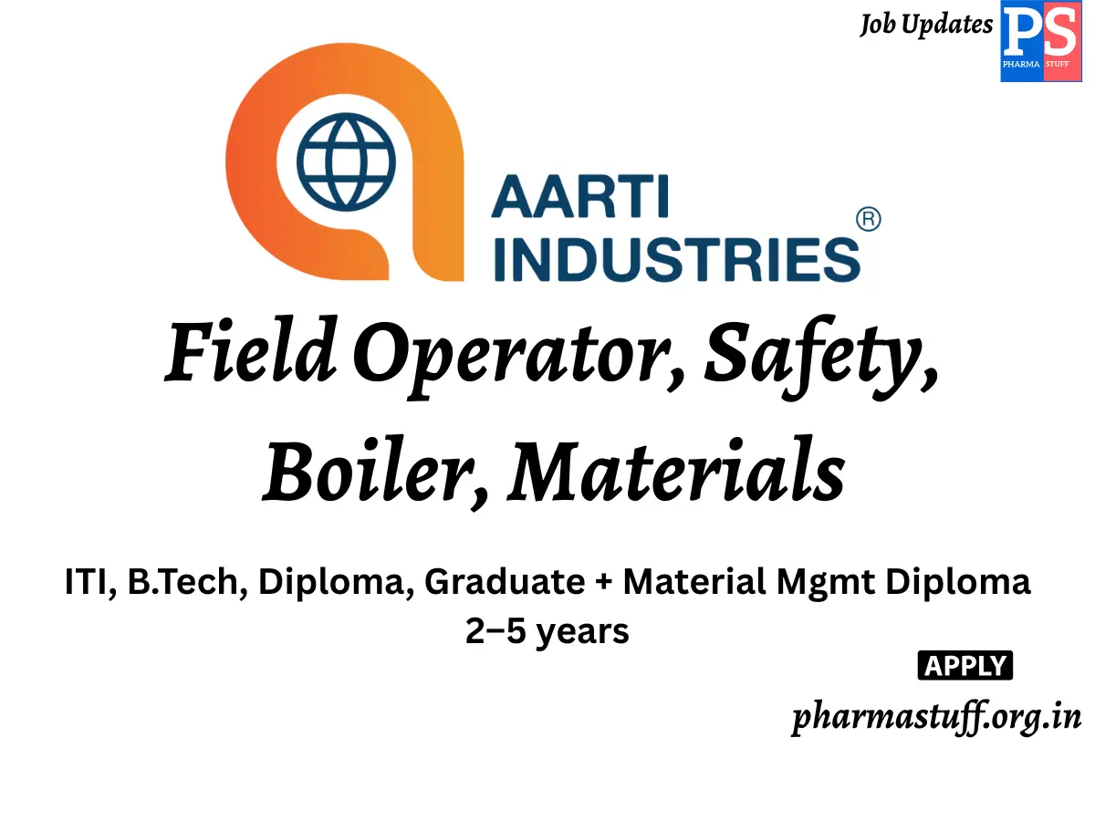 Aarti Industries Walk In Field Operator Safety Boiler Materials