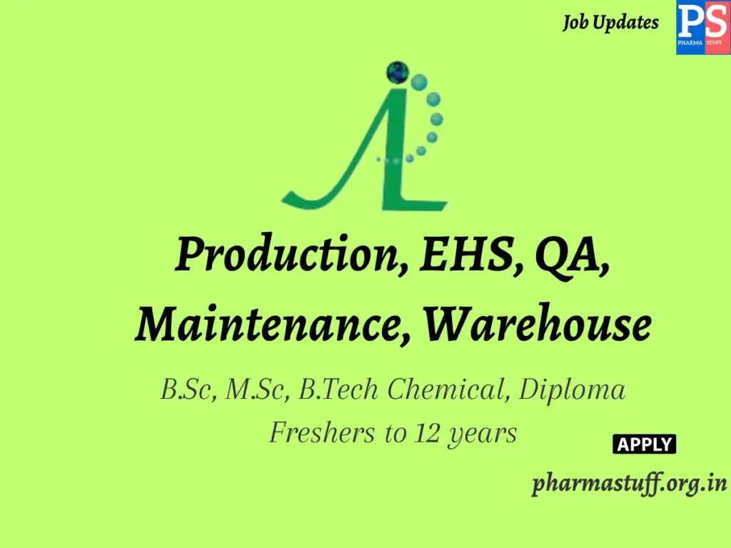 Arene Lifesciences Walk-In Production, EHS, QA, Maintenance, Warehouse