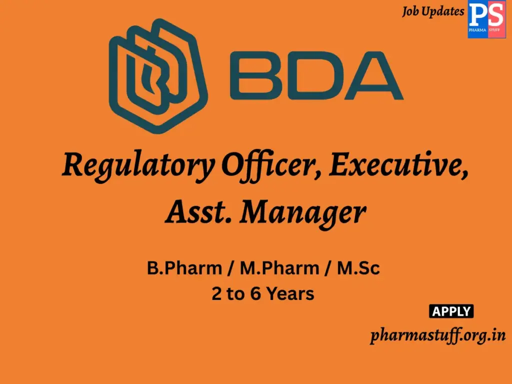 BDA Group Hiring Regulatory Officer, Executive, Asst. Manager 1 BDA Group Hiring Regulatory Officer, Executive, Asst. Manager