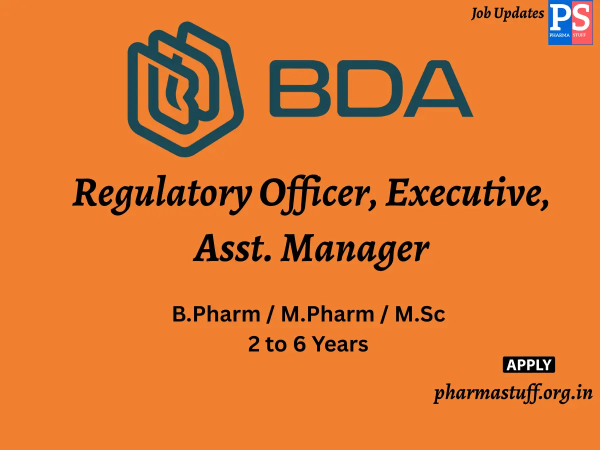 BDA Group Hiring Regulatory Officer Executive Asst. Manager