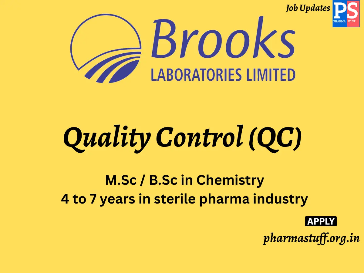 Brooks Steriscience Hiring Quality Control QC