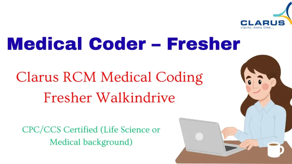 Clarus RCM Medical Coder Fresher Jobs in Chennai | Walk-In