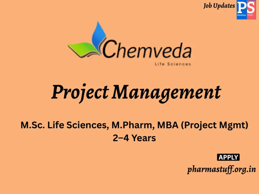 Chemveda Life Sciences Hiring Project Management