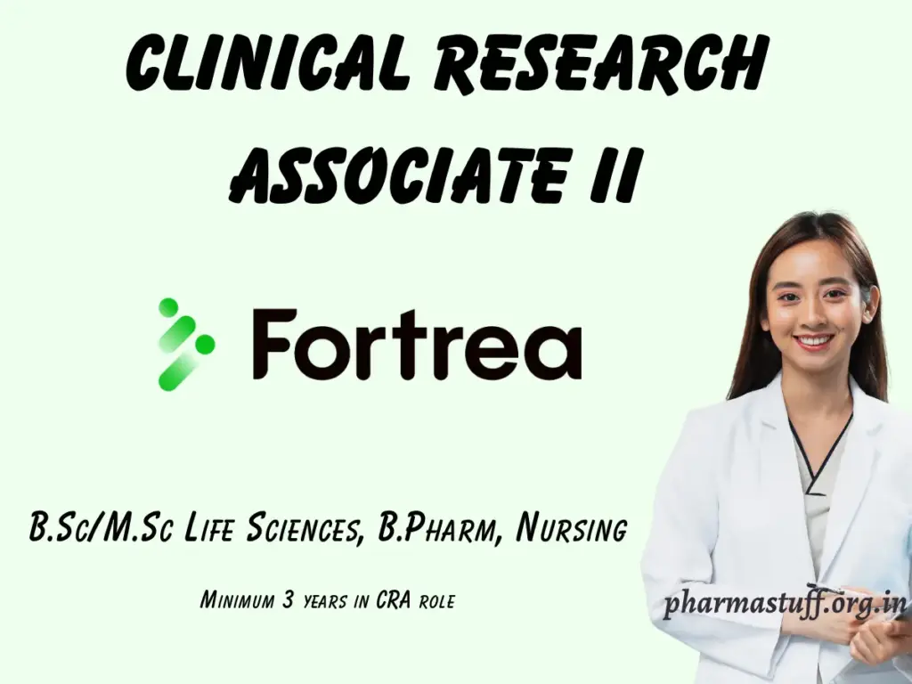 Clinical Research Associate II Opening at Fortrea