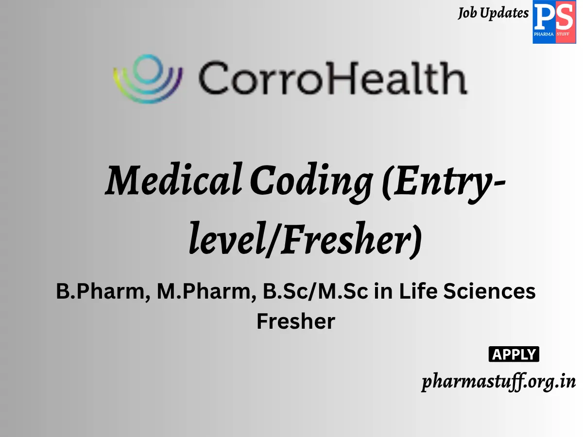 CorroHealth Walk in Medical Coding Entry levelFresher