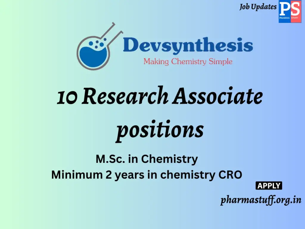 Devsynthesis Hiring 10 Research Associate positions