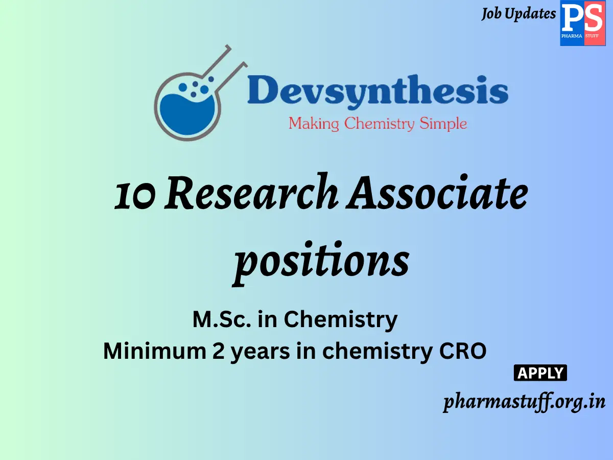 Devsynthesis Hiring 10 Research Associate positions