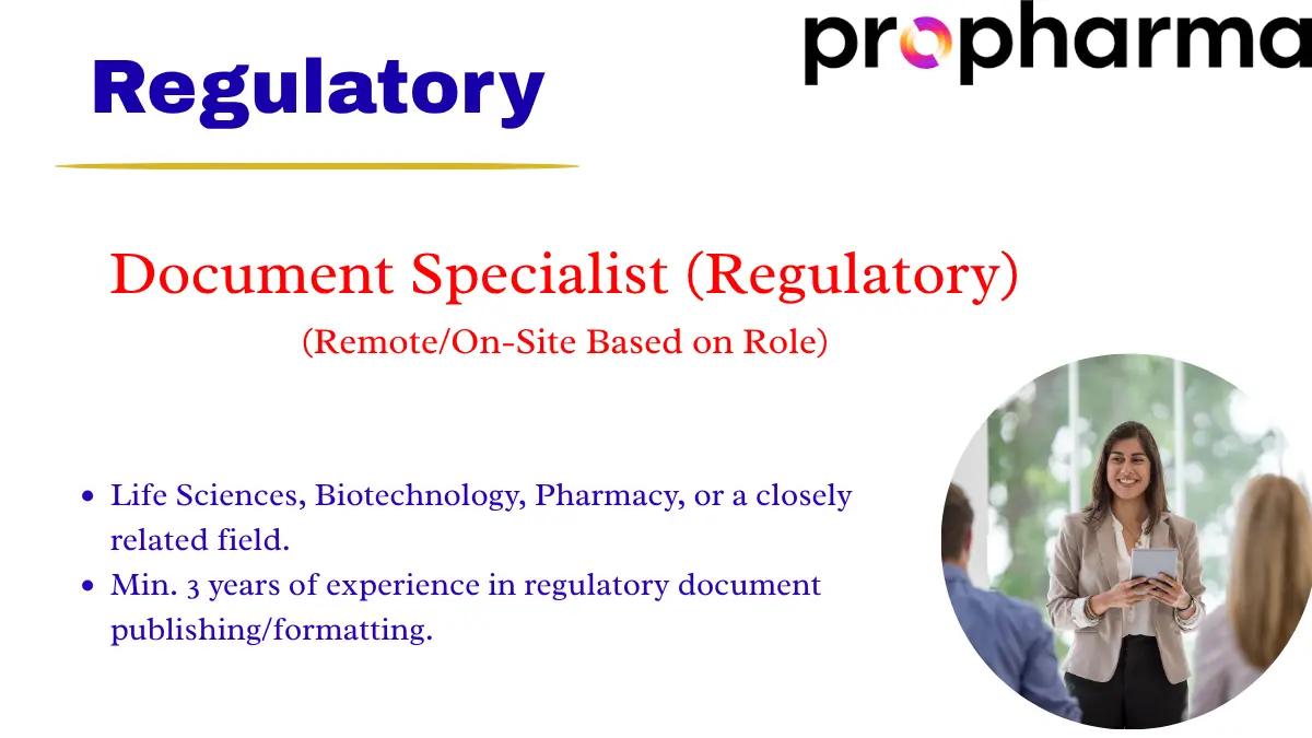 Document Specialist Job for Life Sciences Graduates ProPharma