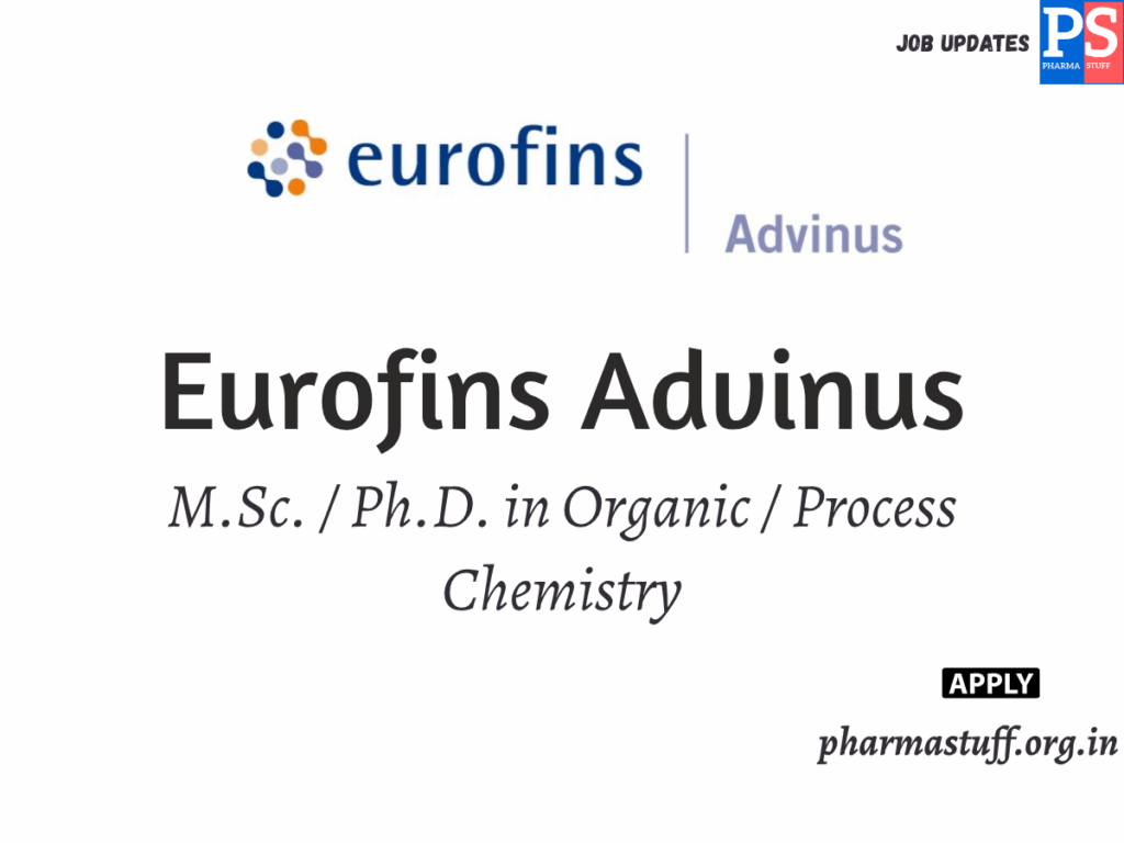 Eurofins Advinus Hiring Process Chemist Job
