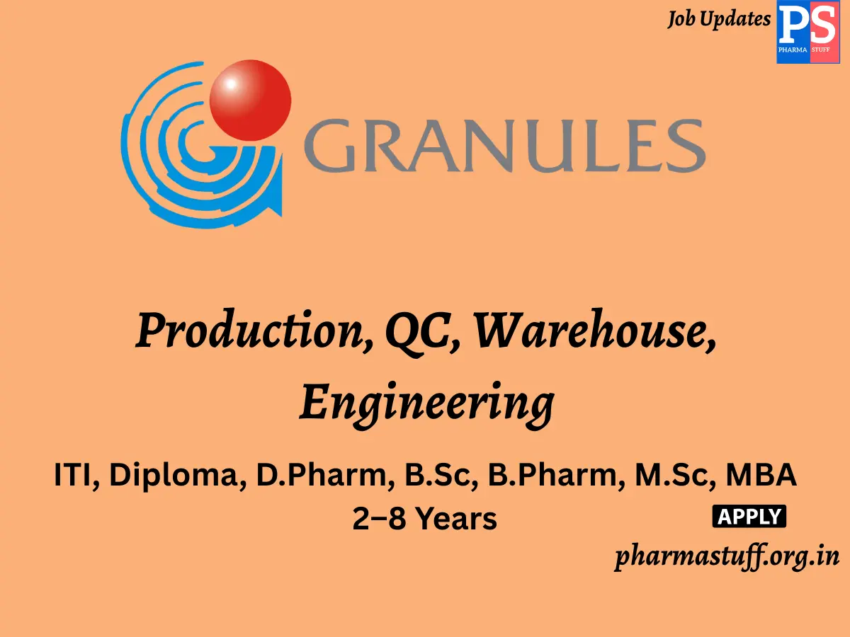 Granules India Walk In Production QC Warehouse Engineering 1 1