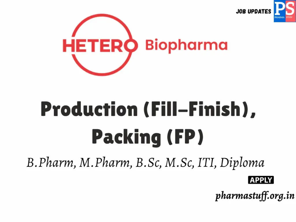 Hetero Biopharma – Production & Packing Walk-in Drive for Multiple Roles