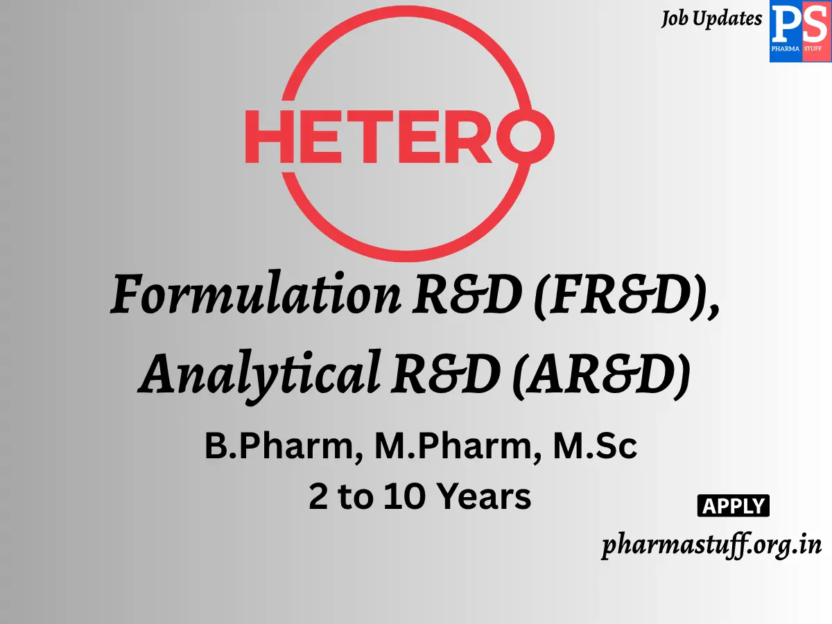 Hetero Hiring Formulation RD FRD Analytical RD ARD