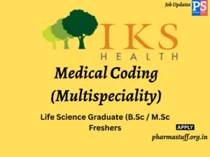 IKS Health Hiring Medical Coding (Multispeciality)