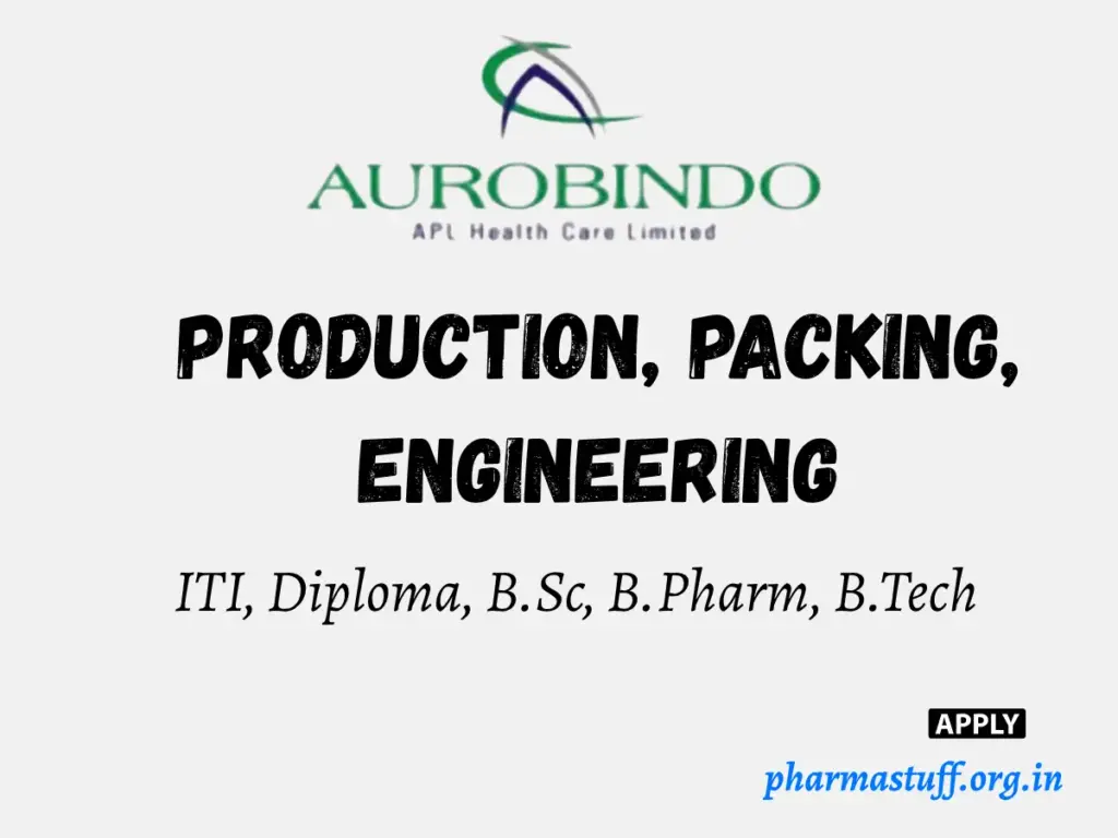 APL Health Care Walk-In Drive for Production, Packing & Engineering Roles