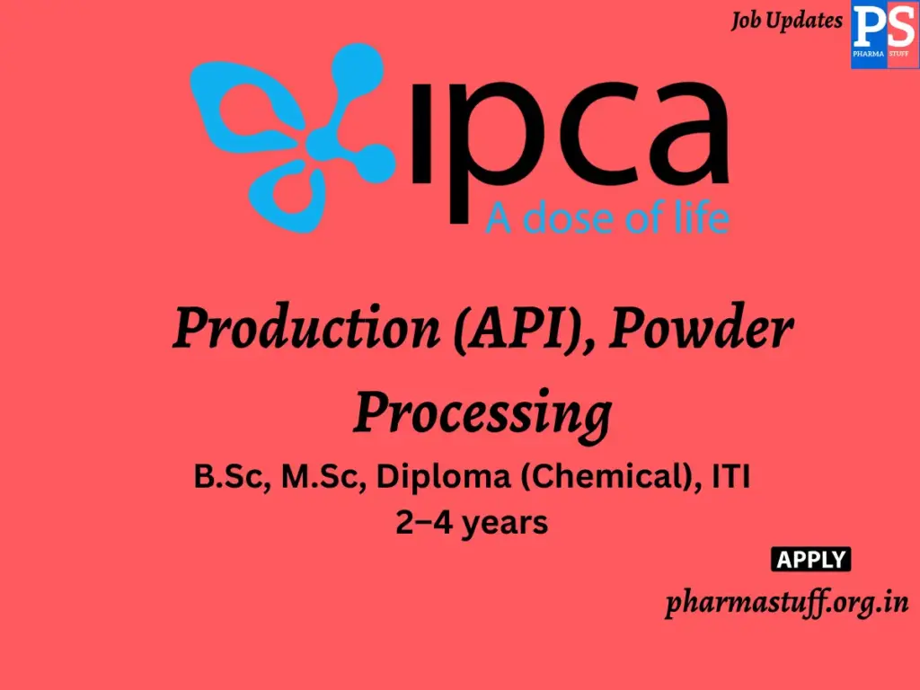 Ipca Laboratories Walk-In Production (API), Powder Processing