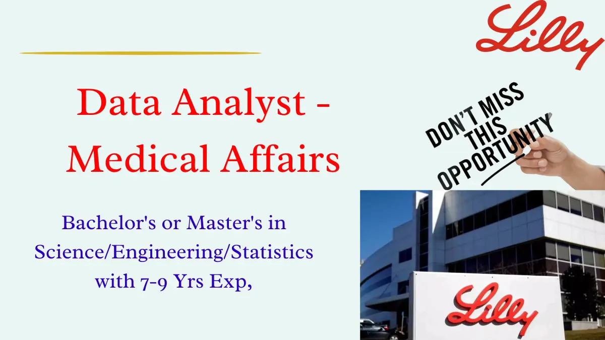 Lilly Hiring Data Analyst Medical Affairs Role