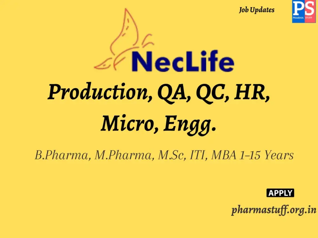Nectar Lifesciences Hiring Production, QA, QC, HR, Micro, Engg.