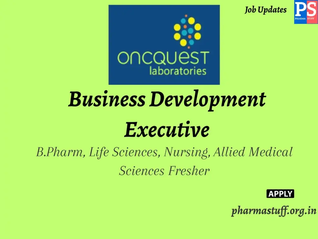 Oncquest Laboratories Hiring Business Development Executive