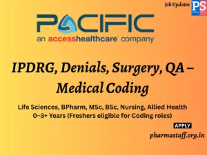 PACIFIC – An Access Healthcare Hiring IPDRG, Denials, Surgery, QA – Medical Coding