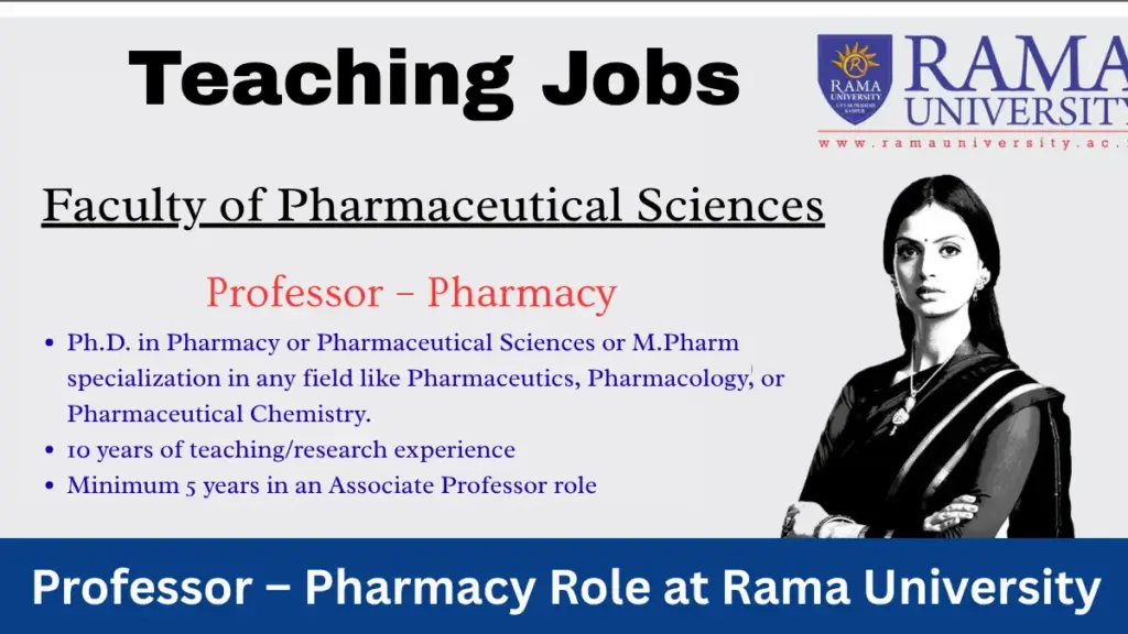 Professor – Pharmacy Role at Rama University