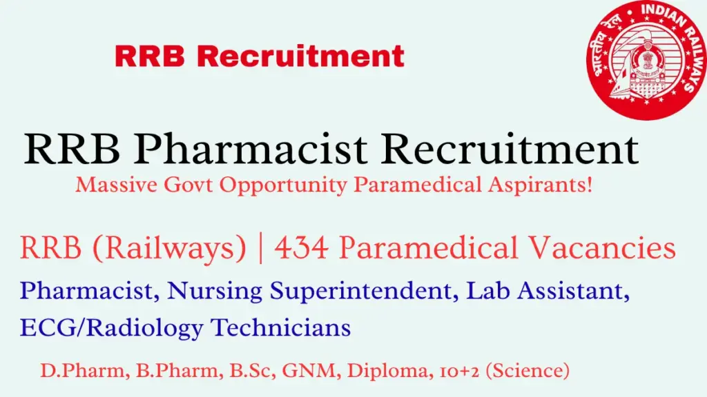 RRB Paramedical Recruitment 2025 (CEN 03/2025) – 434 Posts 1 RRB Paramedical Recruitment 2025 (CEN 03/2025) – 434 Posts