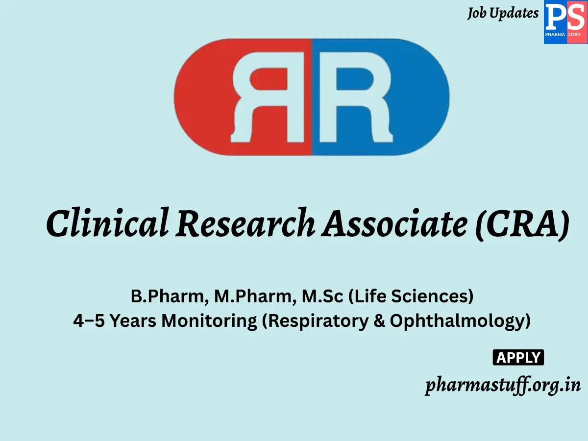 Raptim Research Hiring Clinical Research Associate CRA