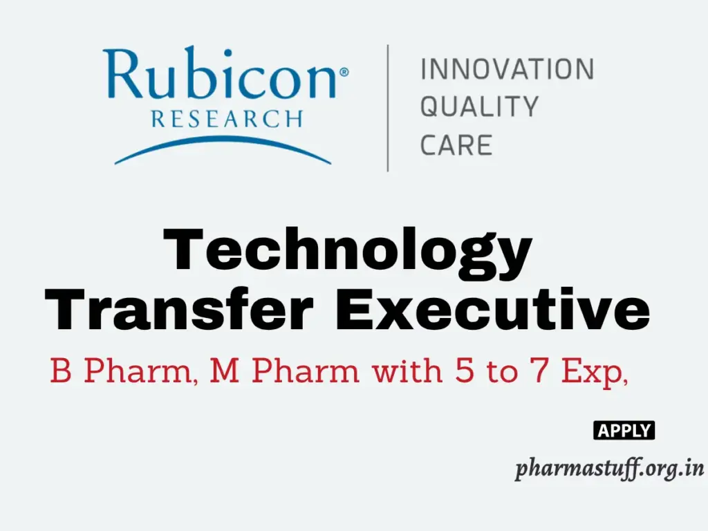 Rubicon Research Hiring Technology Transfer Executive