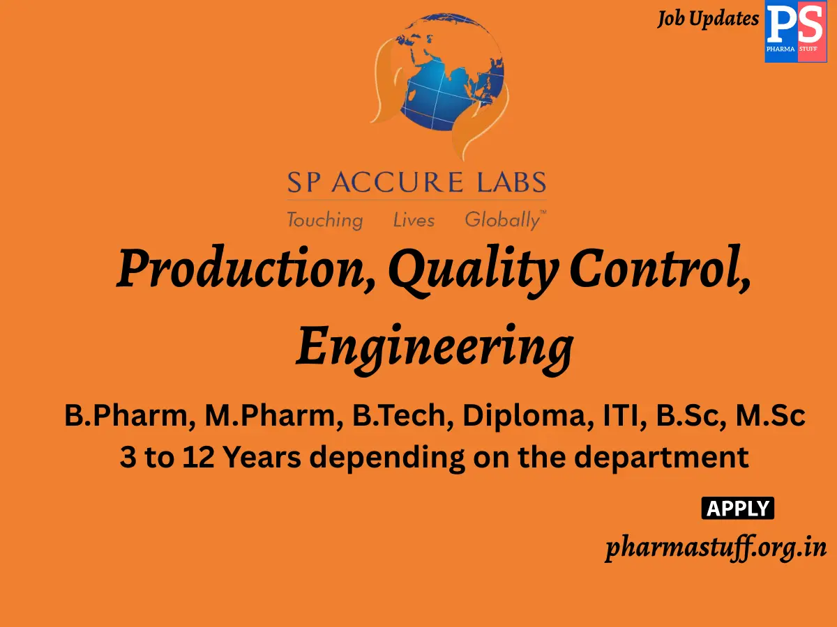 Spaccure Labs Walk In Production Quality Control Engineering