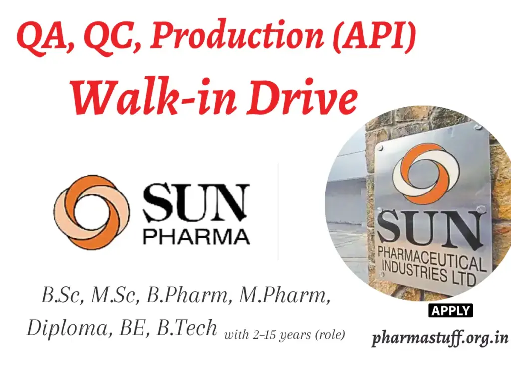 Sun Pharmaceutical Industries Ltd., Panoli Walk-in Drive for qa, qc, Production