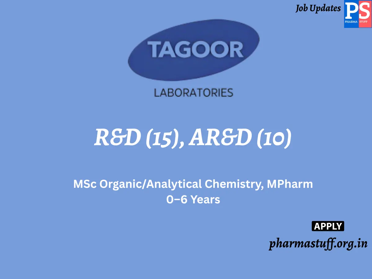 Tagoor Laboratories Walk In RD 15 ARD 10