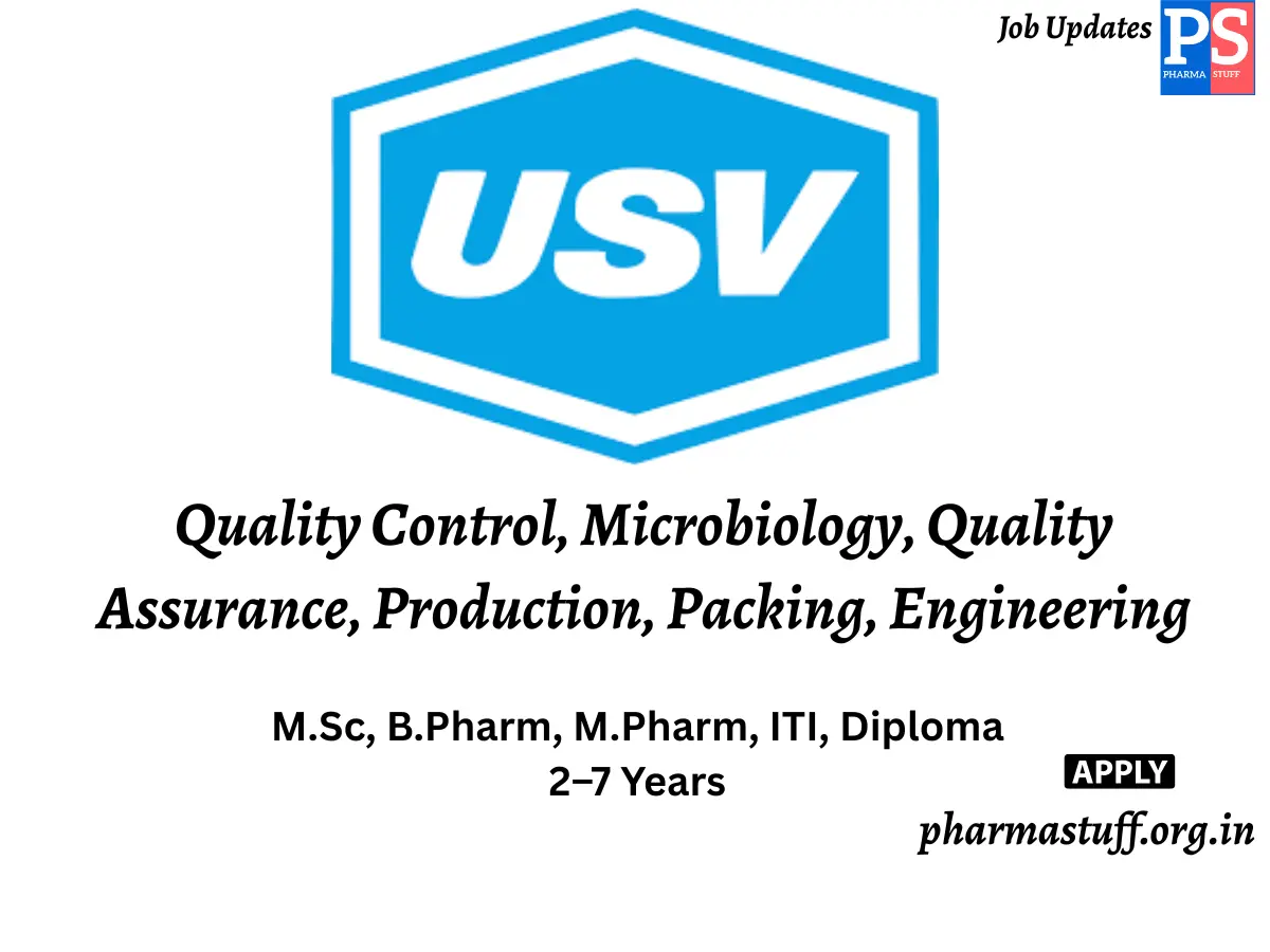 USV Walk in Quality Control Microbiology Quality Assurance Production Packing Engineering 1