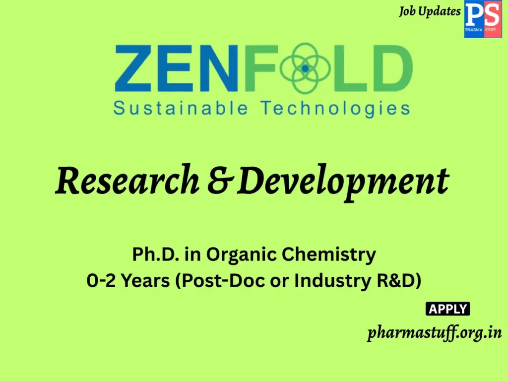 Zenfold Sustainable Technologies Hiring Research & Development