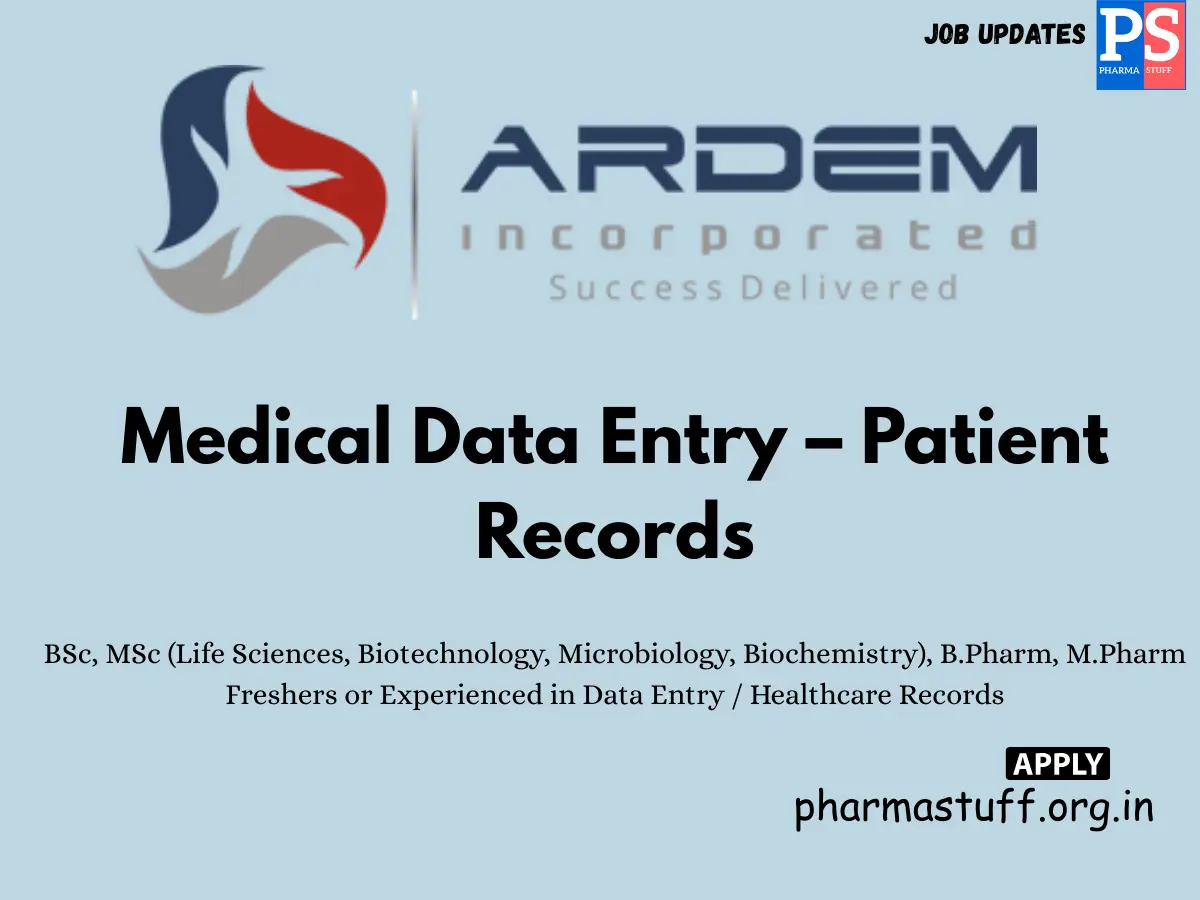 ARDEM Incorporate Hiring Medical Data Entry – Patient Records