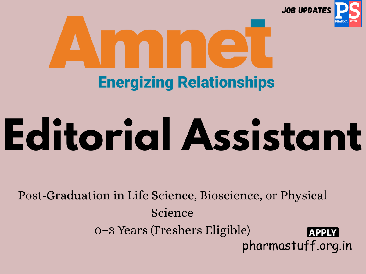 Amnet Systems Hiring Editorial Assistant